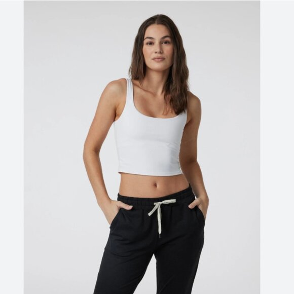 Vuori Women's Daily Crop Tank White XS - Picture 1 of 9
